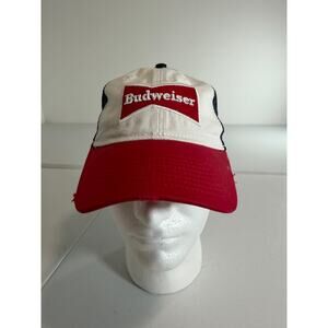 Budweiser hat adjustable red, white, and blue